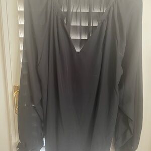 Sheer Black Blouse